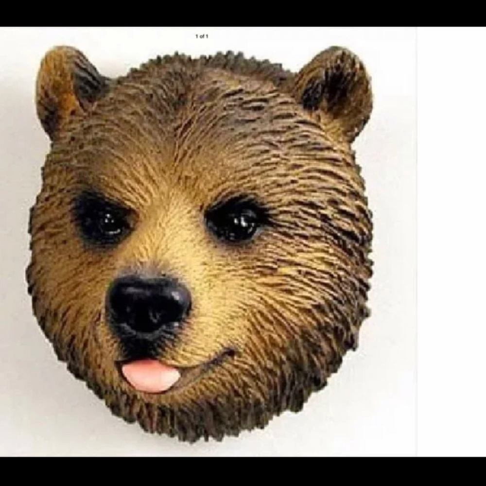 Brown 5D Bear Magnet hand painted